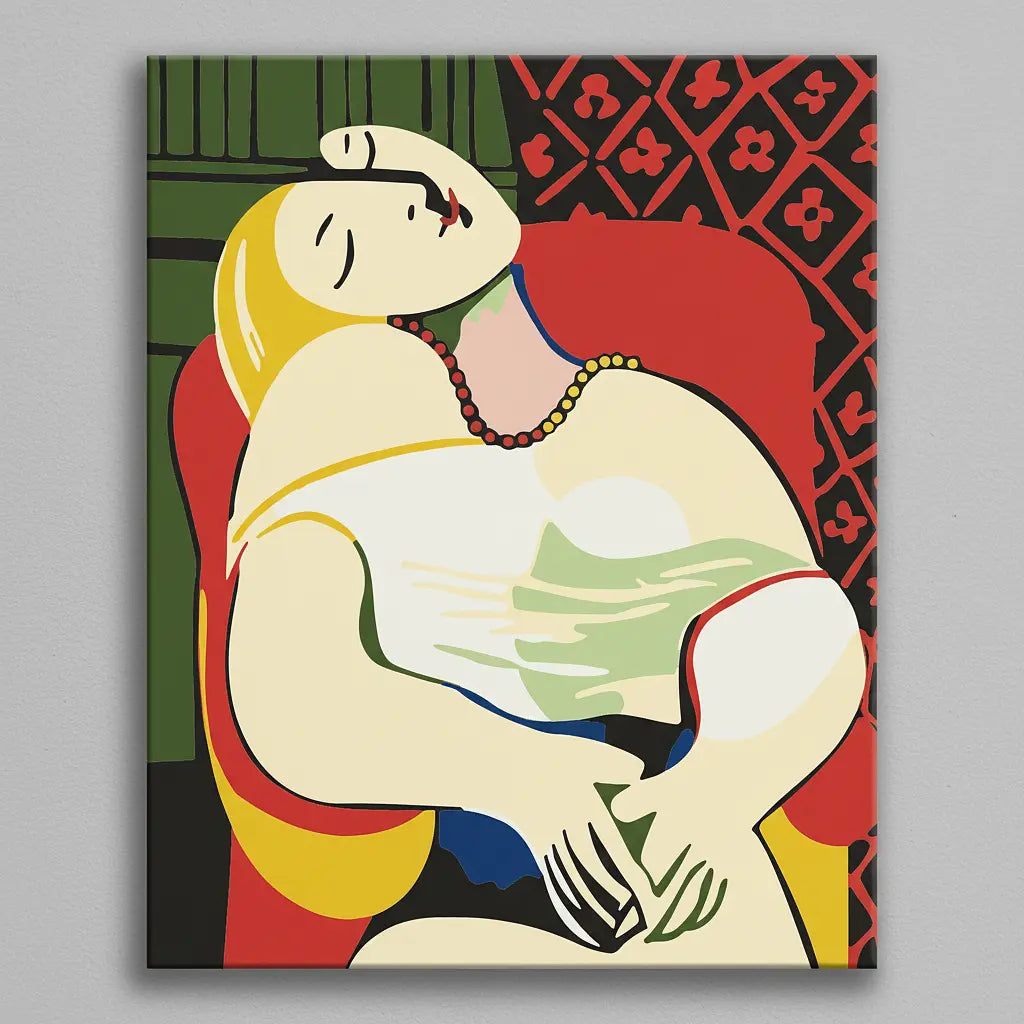 Dreaming Woman Painting