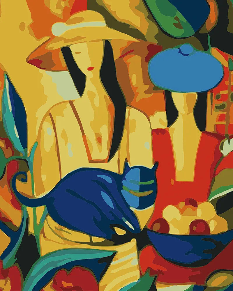 Abstract Fruits Canvas