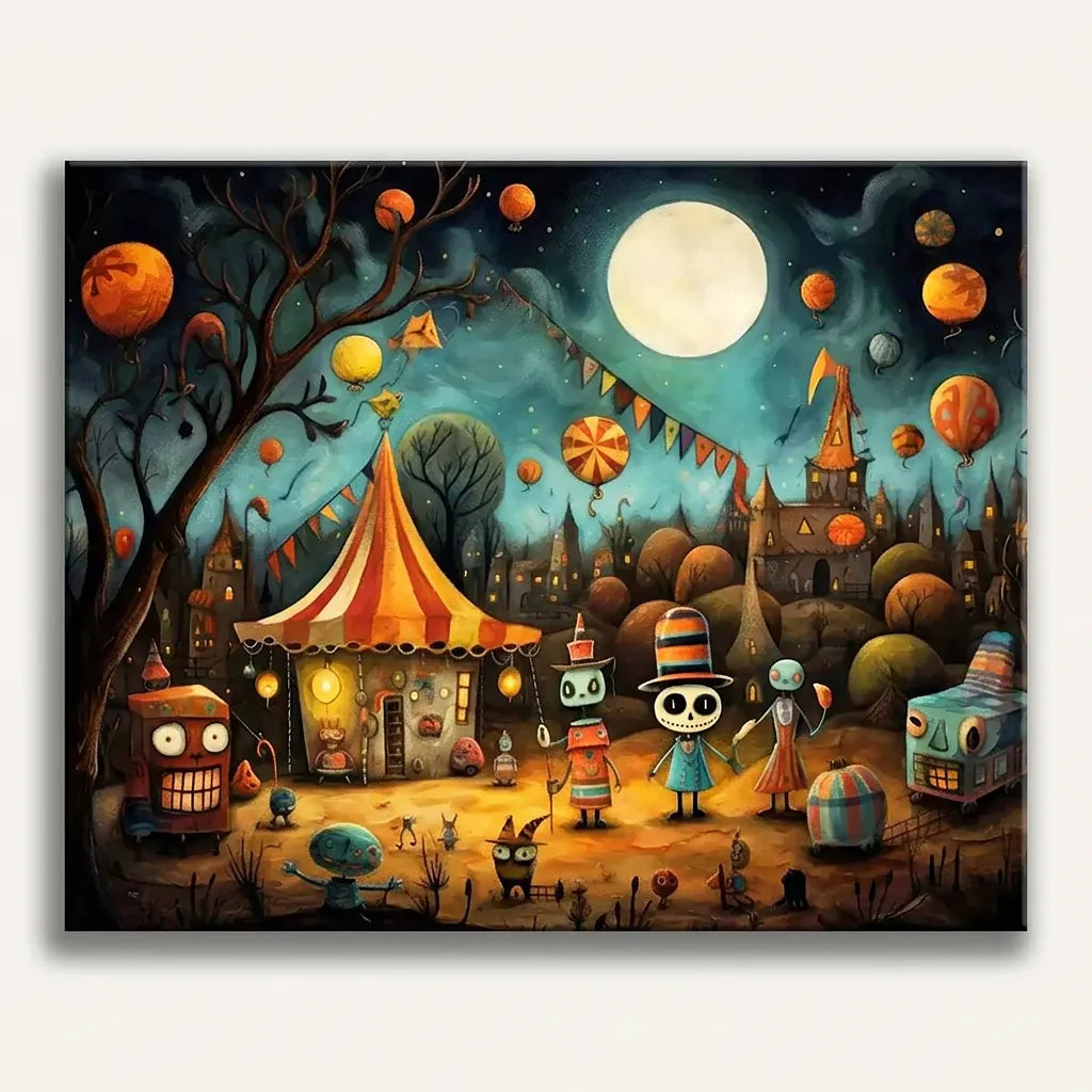 Whimsical Halloween Carnival | Paint By Numbers Kit