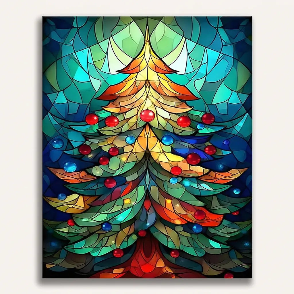 Stained Glass Tree | Paint By Numbers Kit