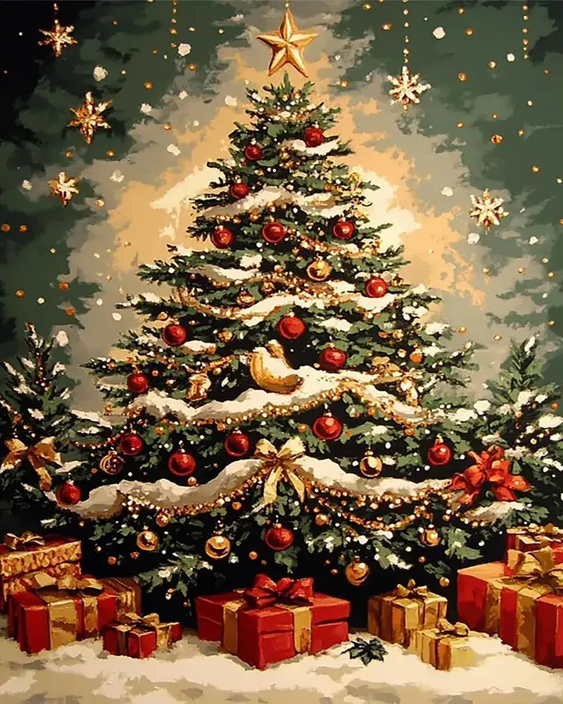 Classic Holiday Pine | Paint By Numbers Kit