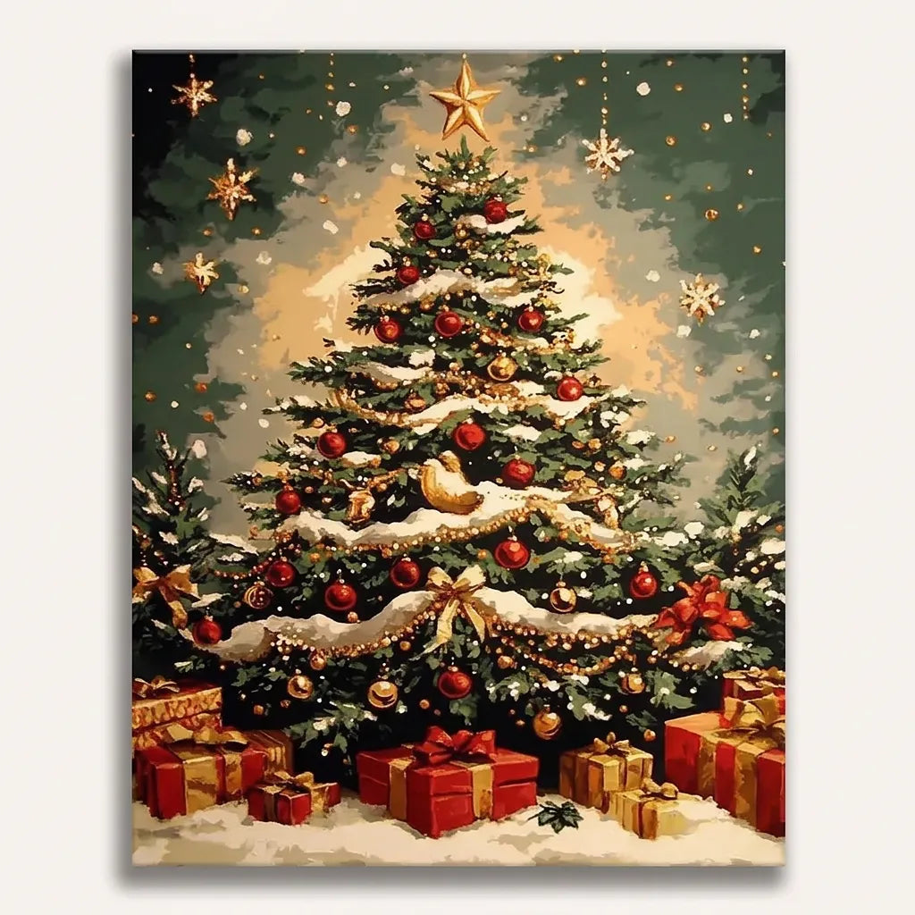 Classic Holiday Pine | Paint By Numbers Kit