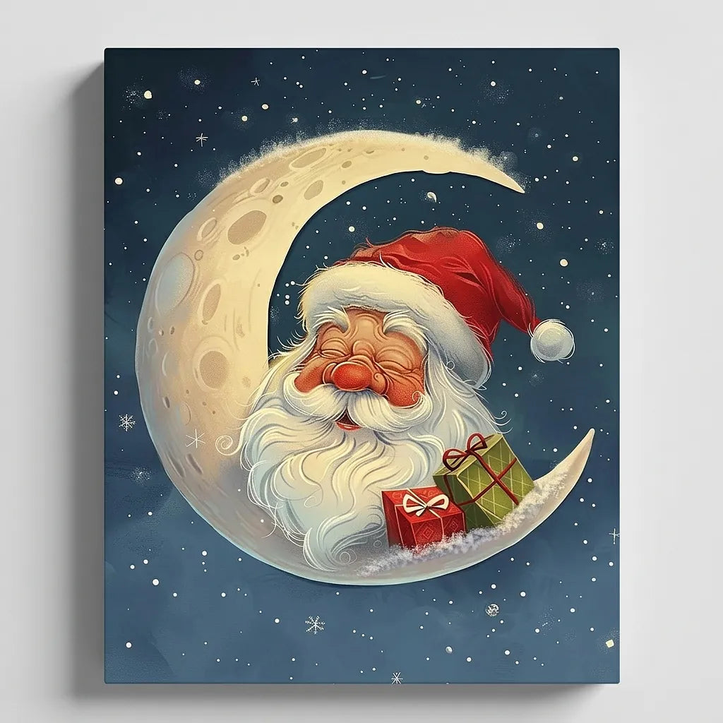 Santa Moon Dreams | Paint By Numbers Kit