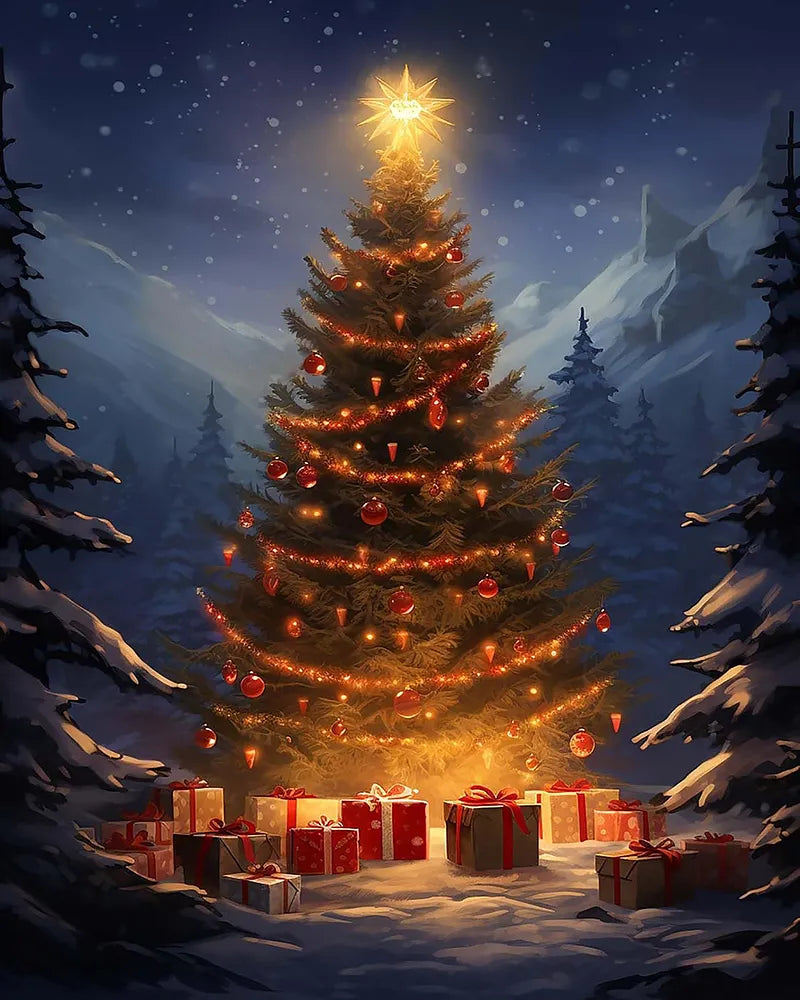 Mountain Pine Starlight | Paint By Numbers Kit