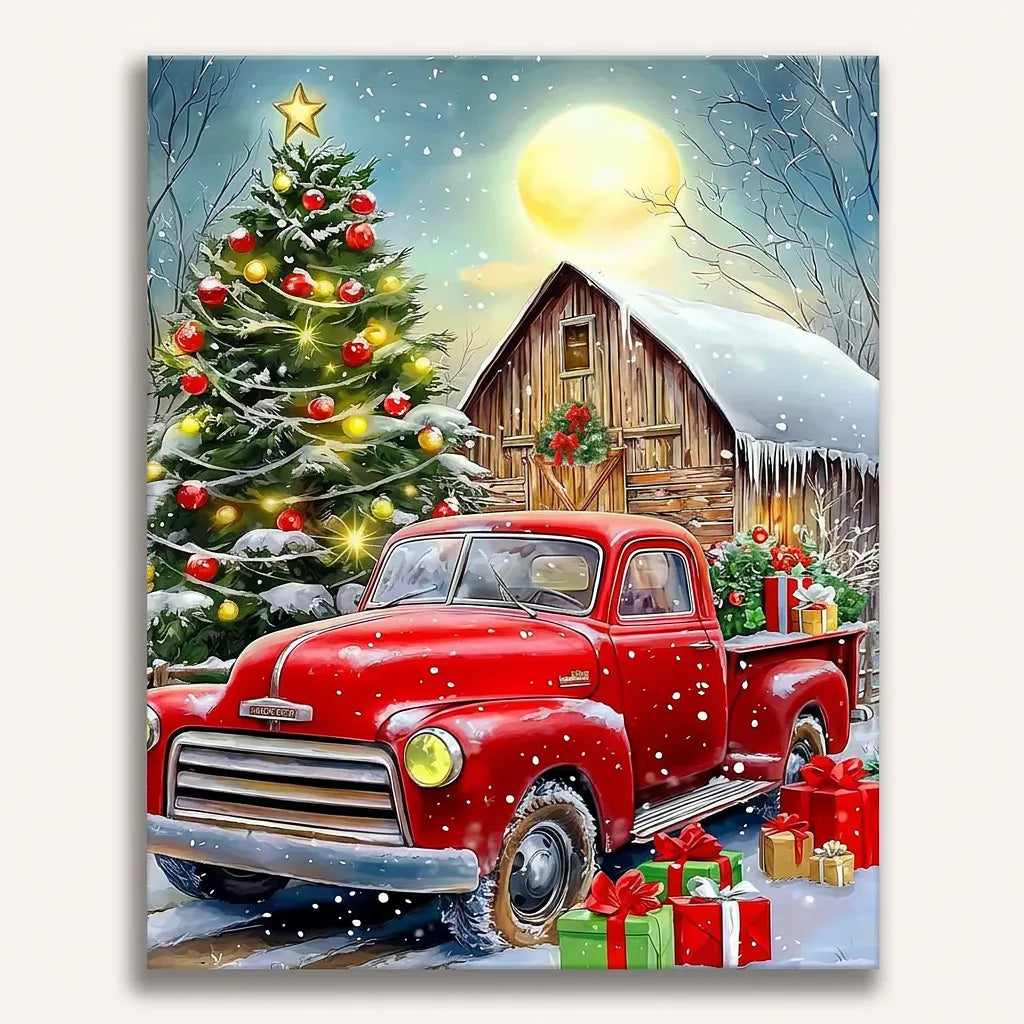 Full Moon Truck Delivery | Paint By Numbers Kit