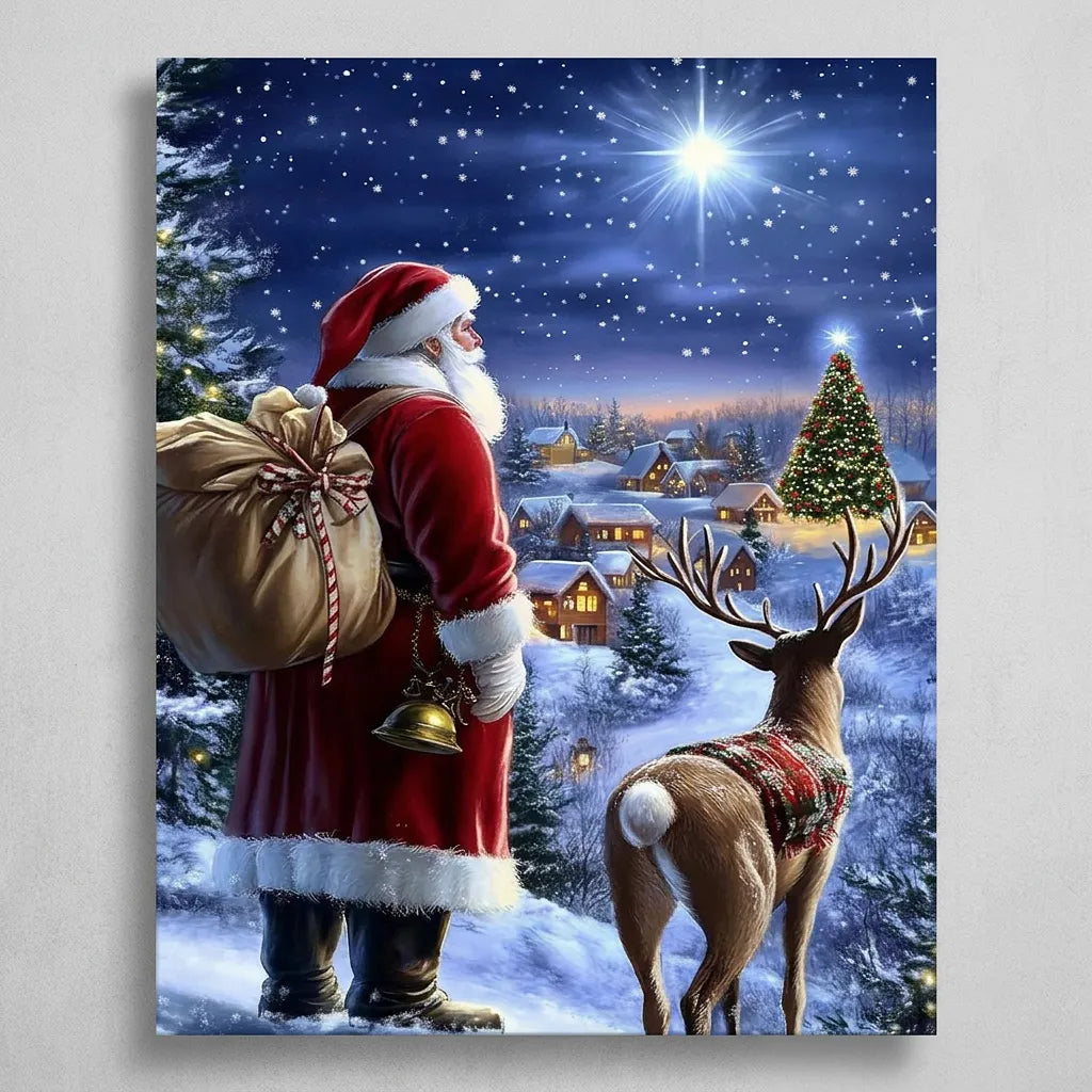 Golden Star Village | Paint By Numbers Kit