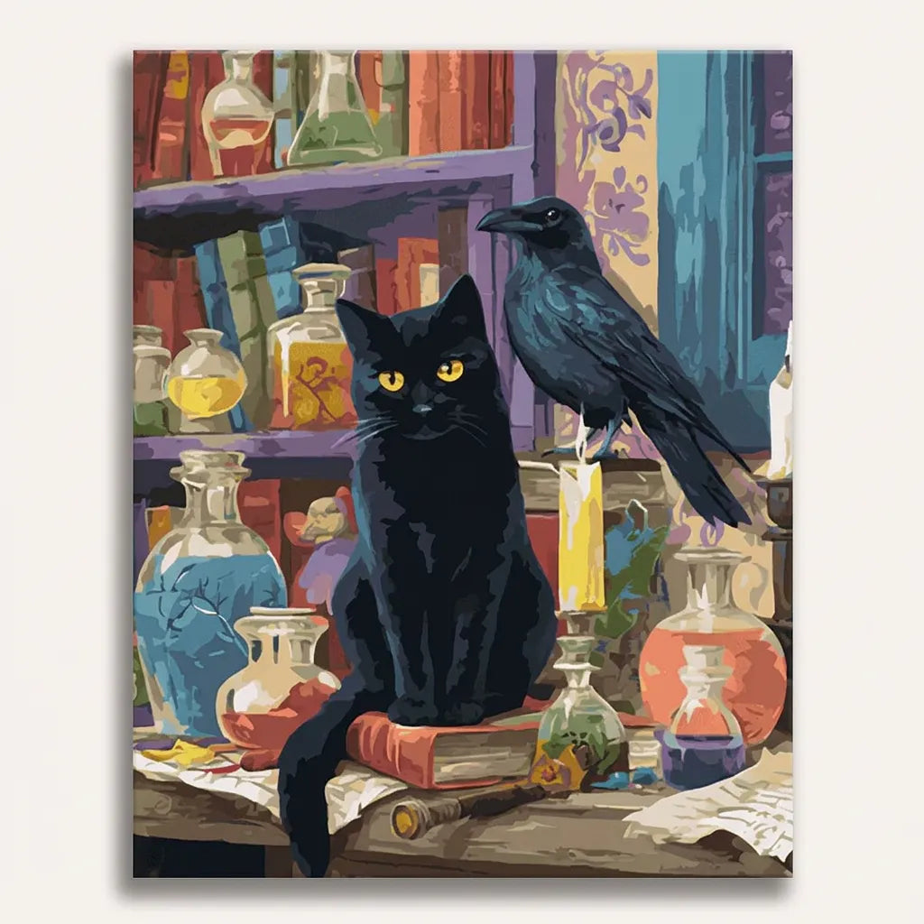 Cat Raven Apothecary | Paint By Numbers Kit