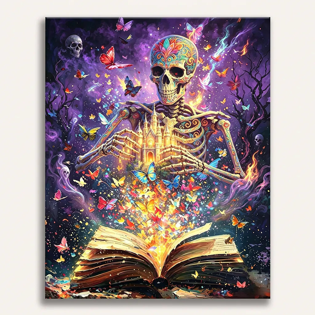 Mystic Skeleton Castle | Paint By Numbers Kit