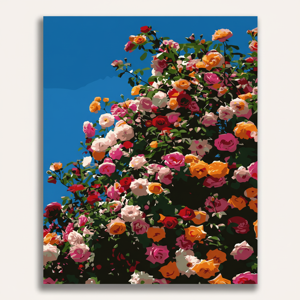 Burst of Blossoms - Framed Paint by Numbers Kit
