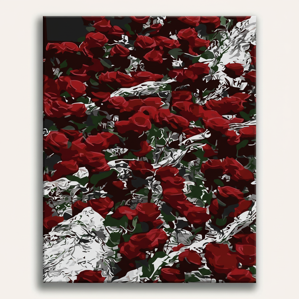 Red Roses Bouquet | Paint By Numbers Kit