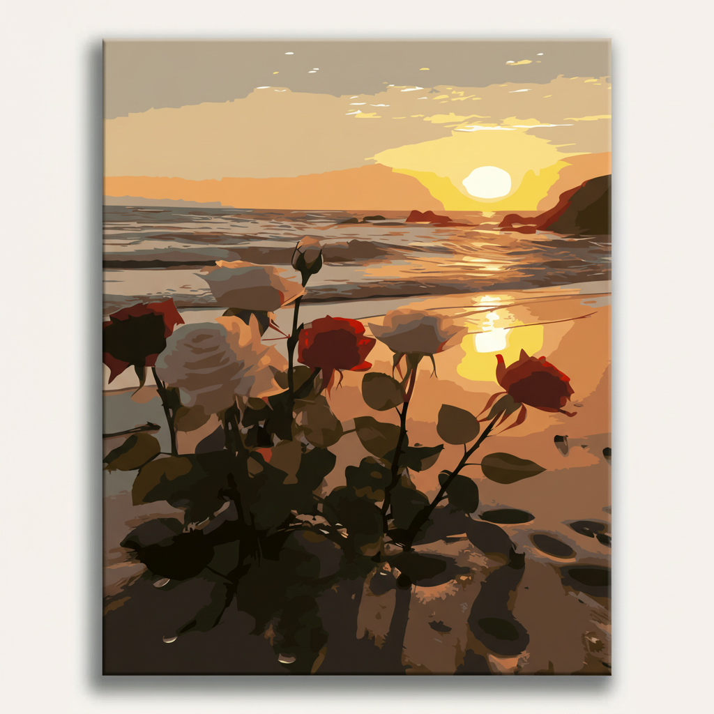 Seaside Roses | Paint By Numbers Kit
