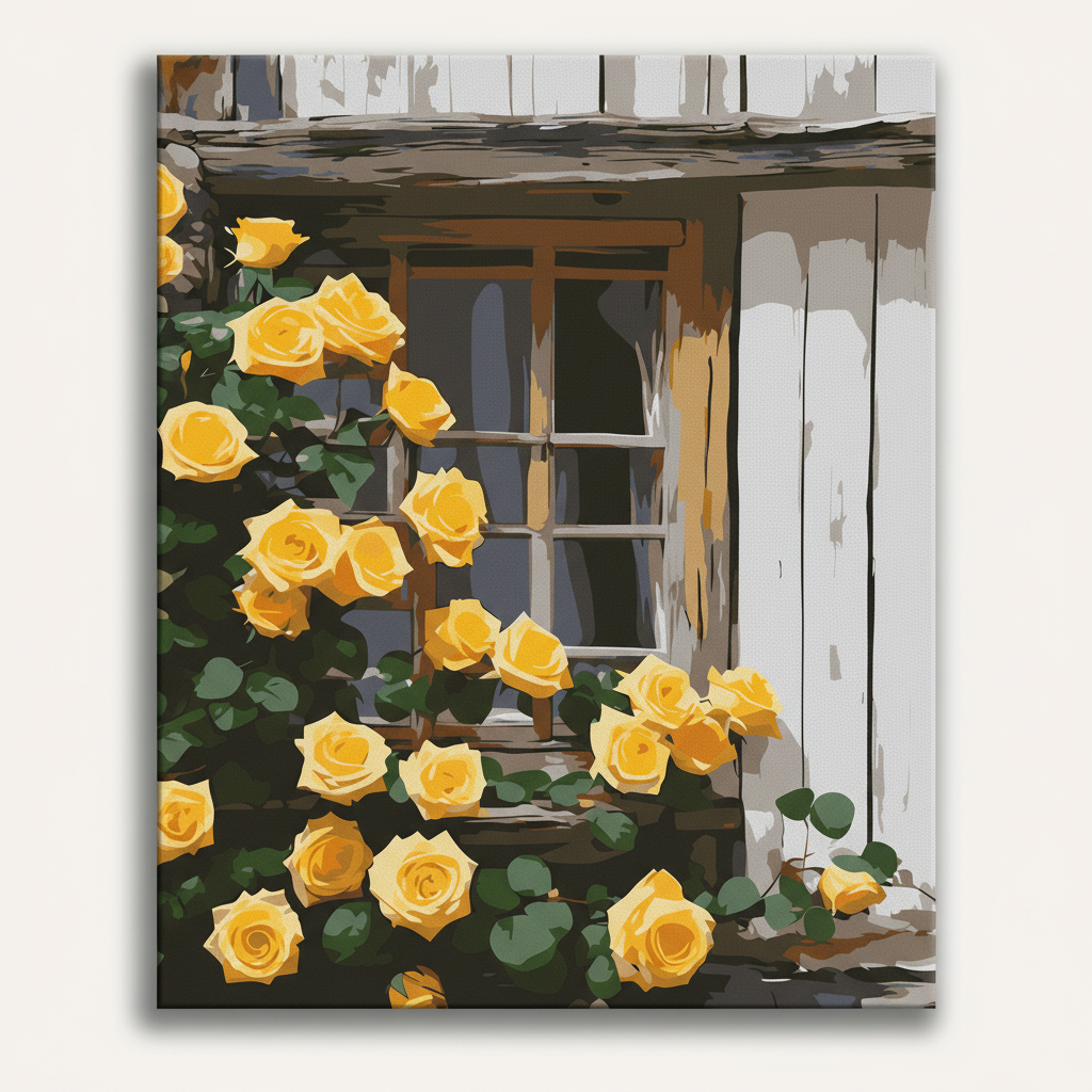 Cottage Garden Roses | Paint By Numbers Kit