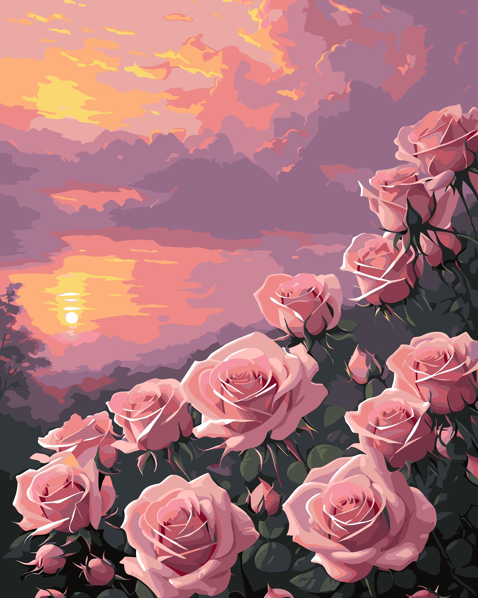 Sunset Roses | Paint By Numbers Kit