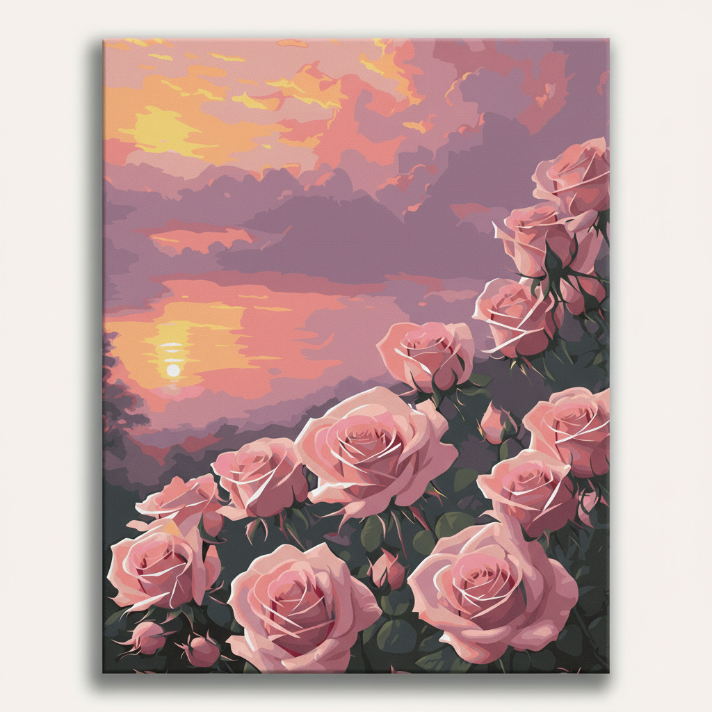 Sunset Roses | Paint By Numbers Kit