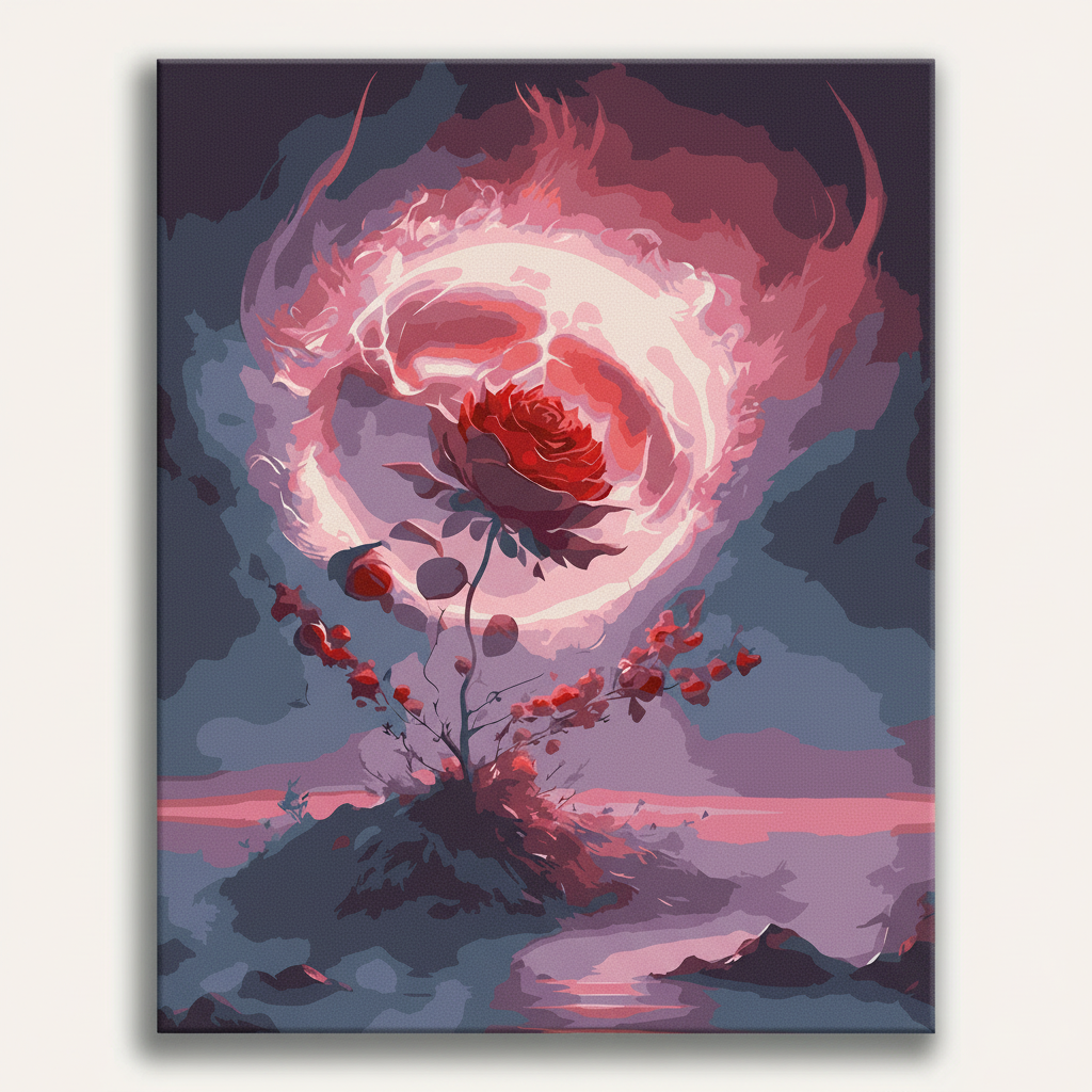 Rose Storm Tornado | Paint By Numbers Kit