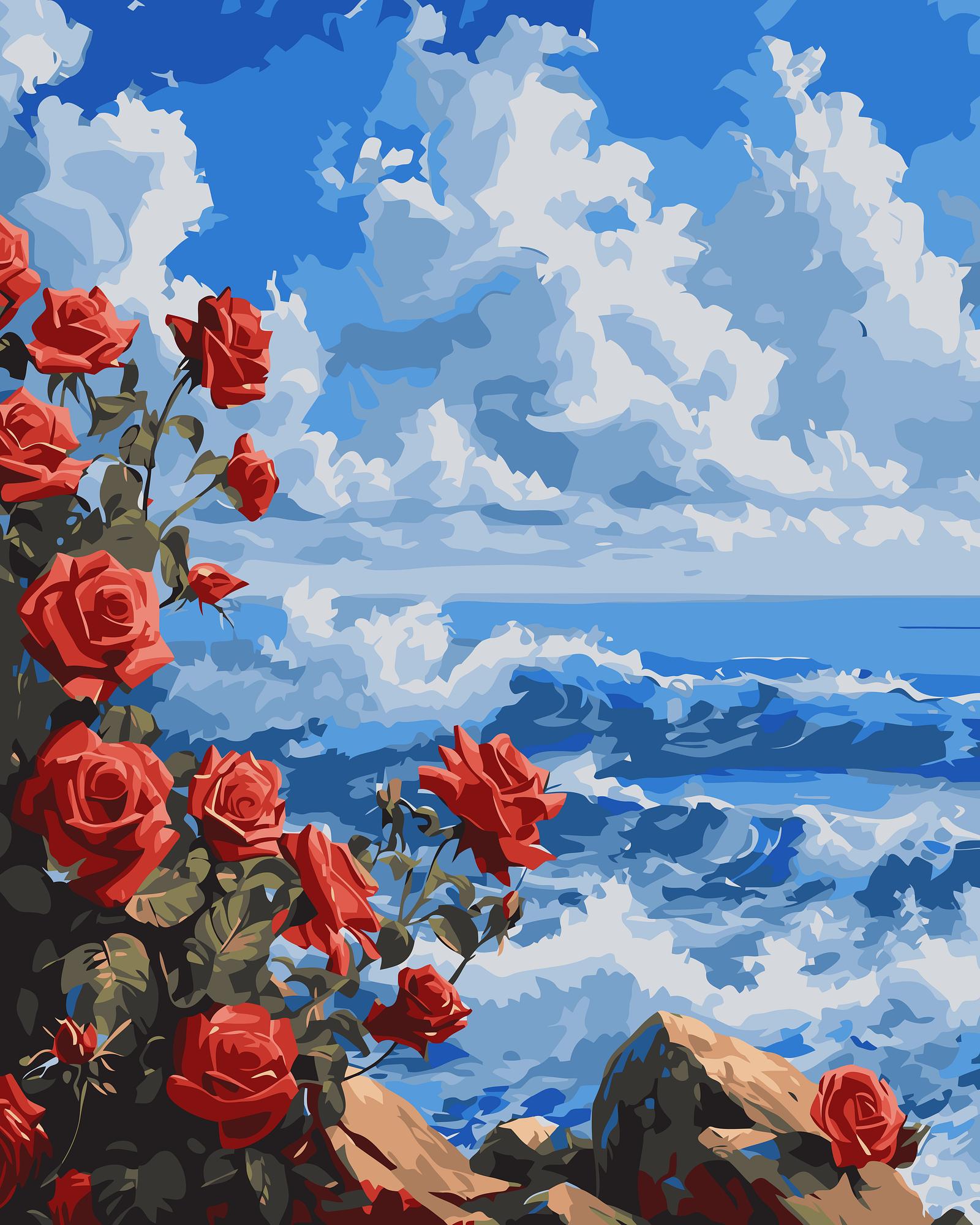 Seaside Roses | Paint By Numbers Kit