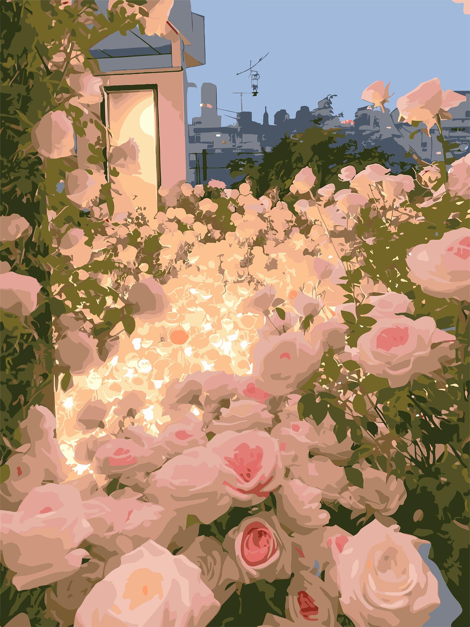Rose Garden Glow | Paint By Numbers Kit