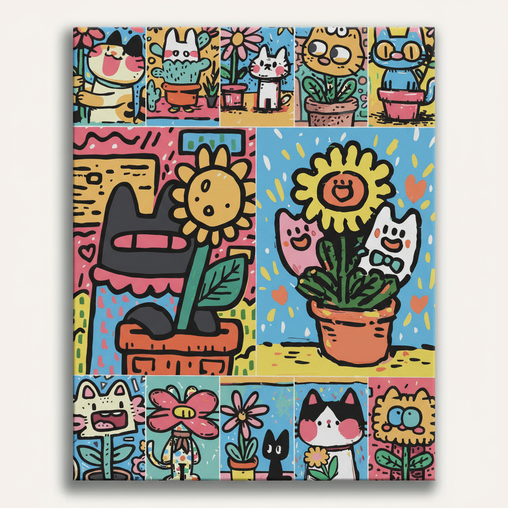 Kawaii Garden Scenes | Paint By Numbers Kit