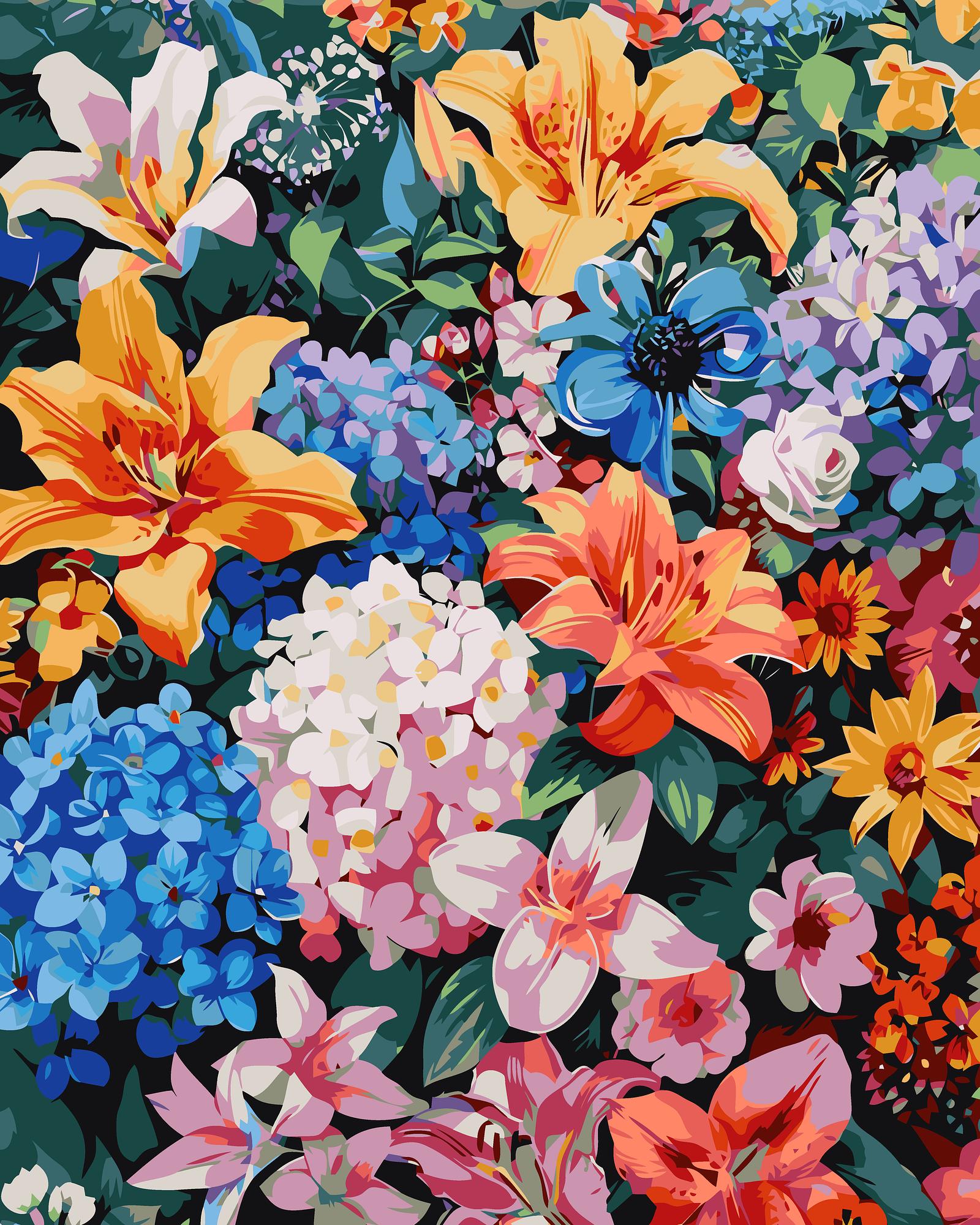 Vibrant Floral Garden | Paint By Numbers Kit