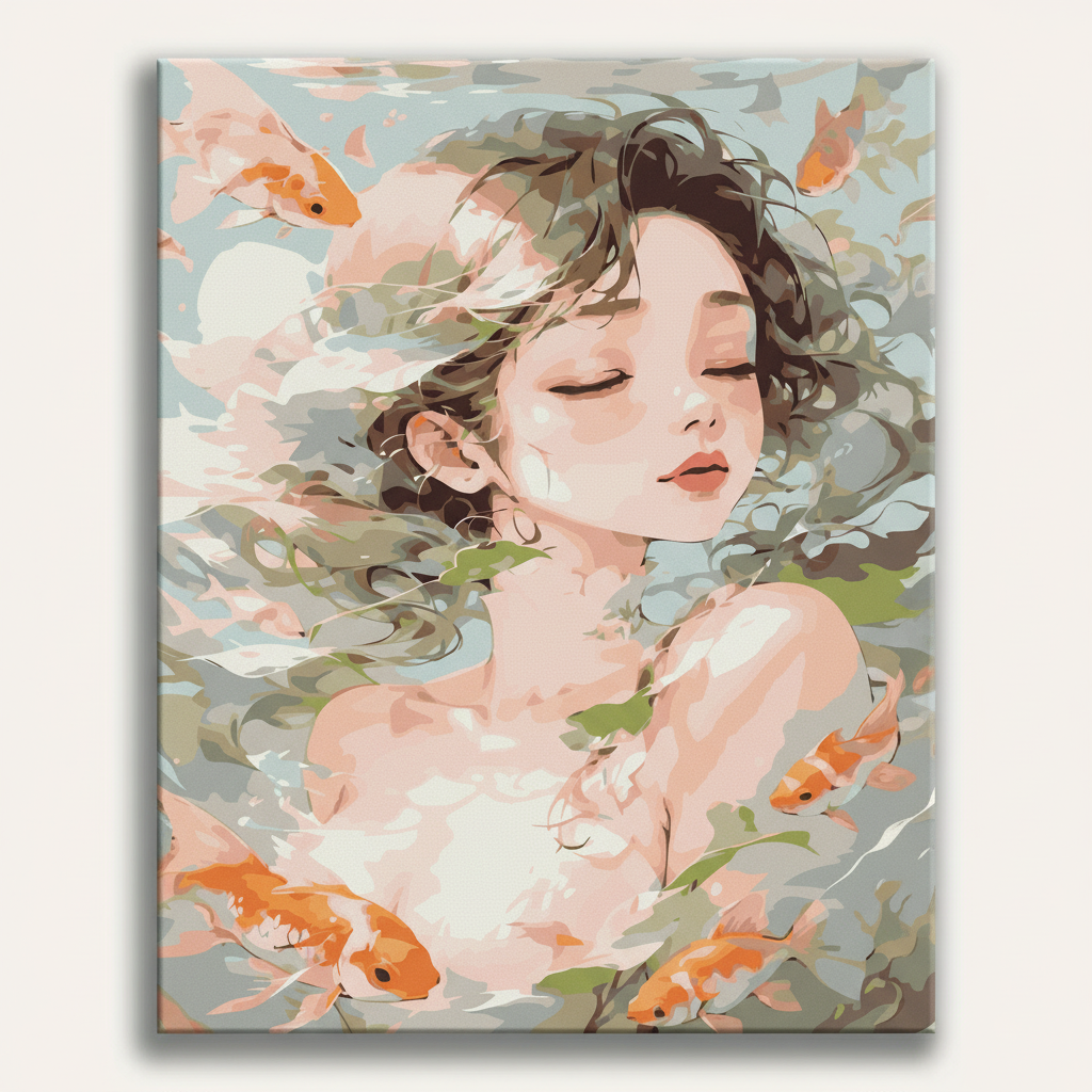 Koi Pond Serenity | Paint By Numbers Kit