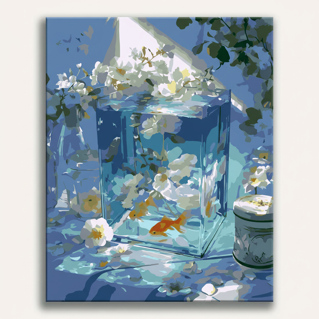 Goldfish Garden Aquarium | Paint By Numbers Kit