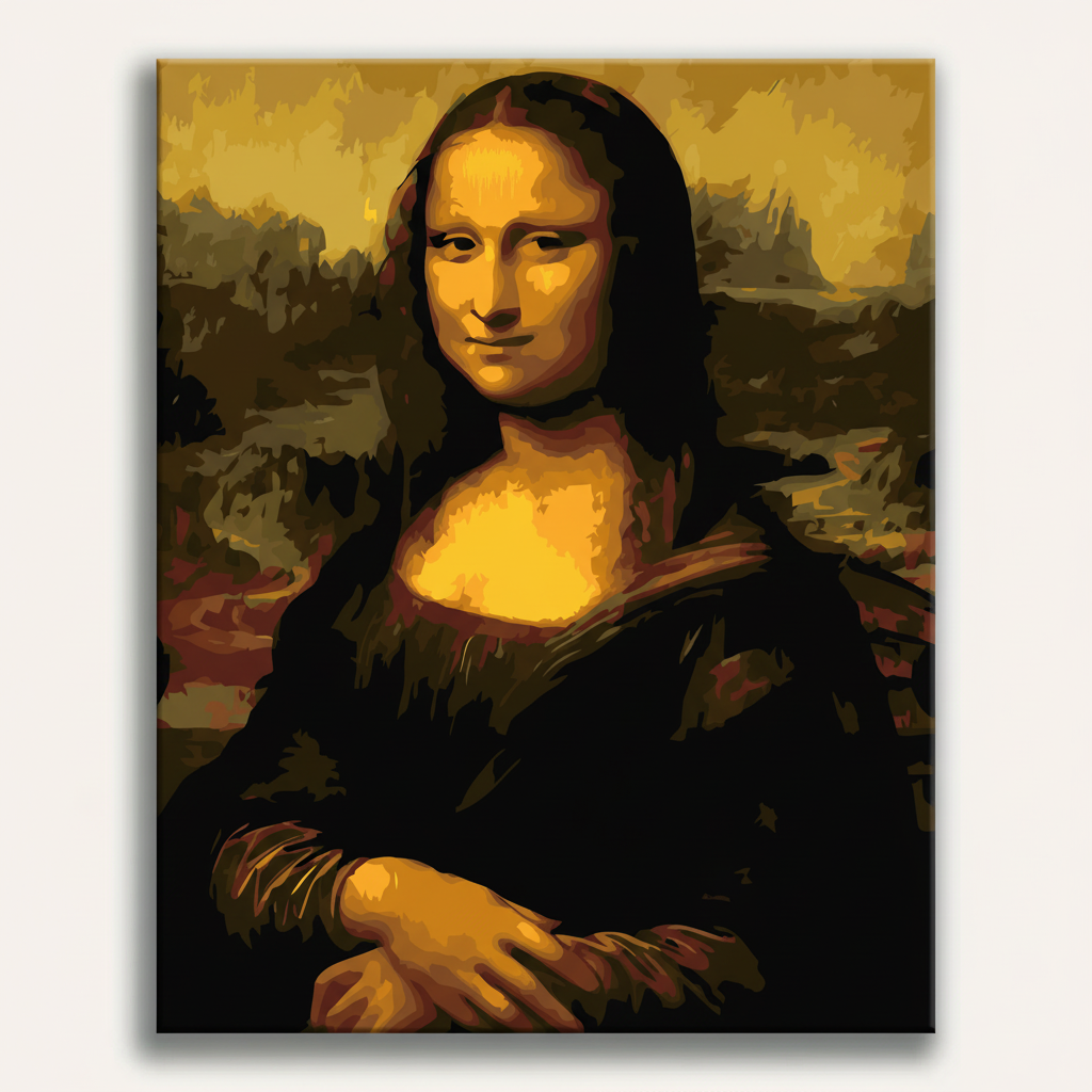 Mona Lisa Paint | Paint By Numbers Kit