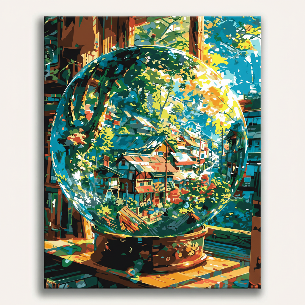 Forest Globe Vision | Paint By Numbers Kit