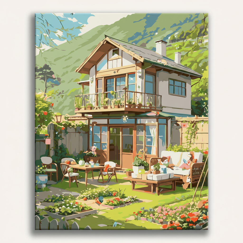 Mountain Cottage Studio | Paint By Numbers Kit