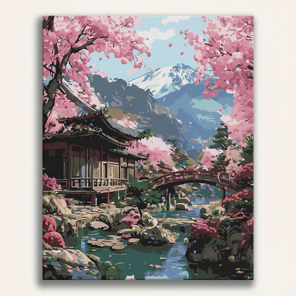 Japanese Cherry Blossom | Paint By Numbers Kit