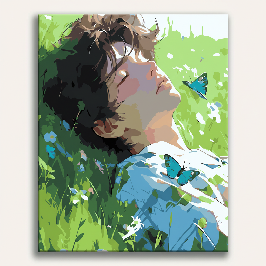 Butterfly Garden Portrait | Paint By Numbers Kit