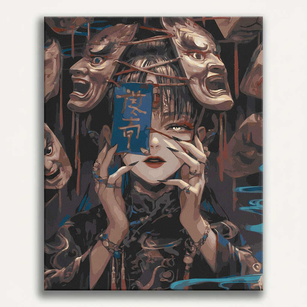 Surreal Portrait Painting | Paint By Numbers Kit
