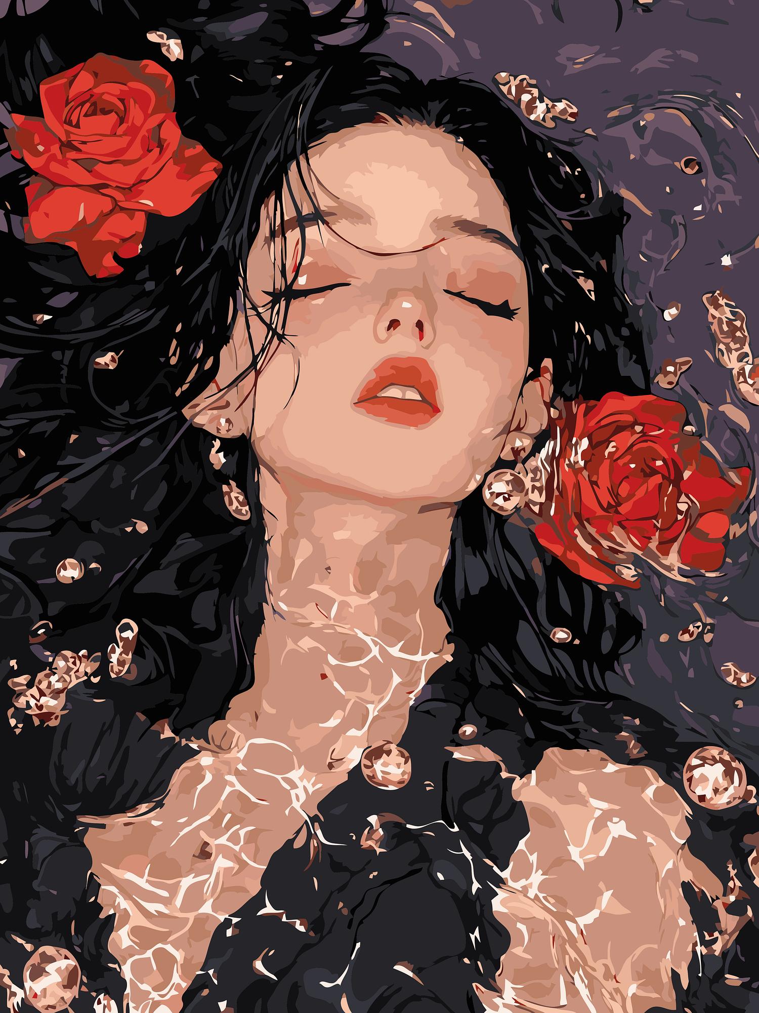 Rose Water Dreams | Paint By Numbers Kit