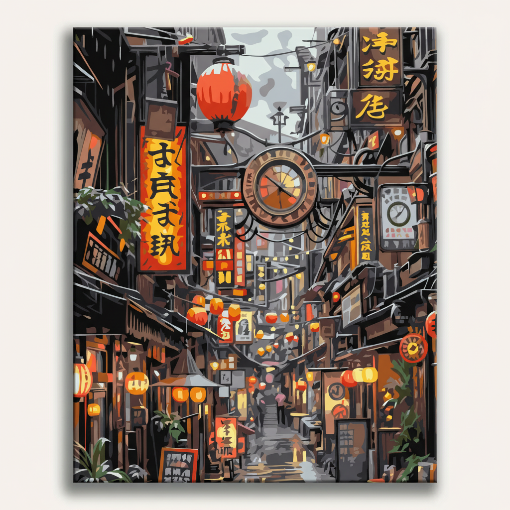 Japanese Alley | Paint By Numbers Kit