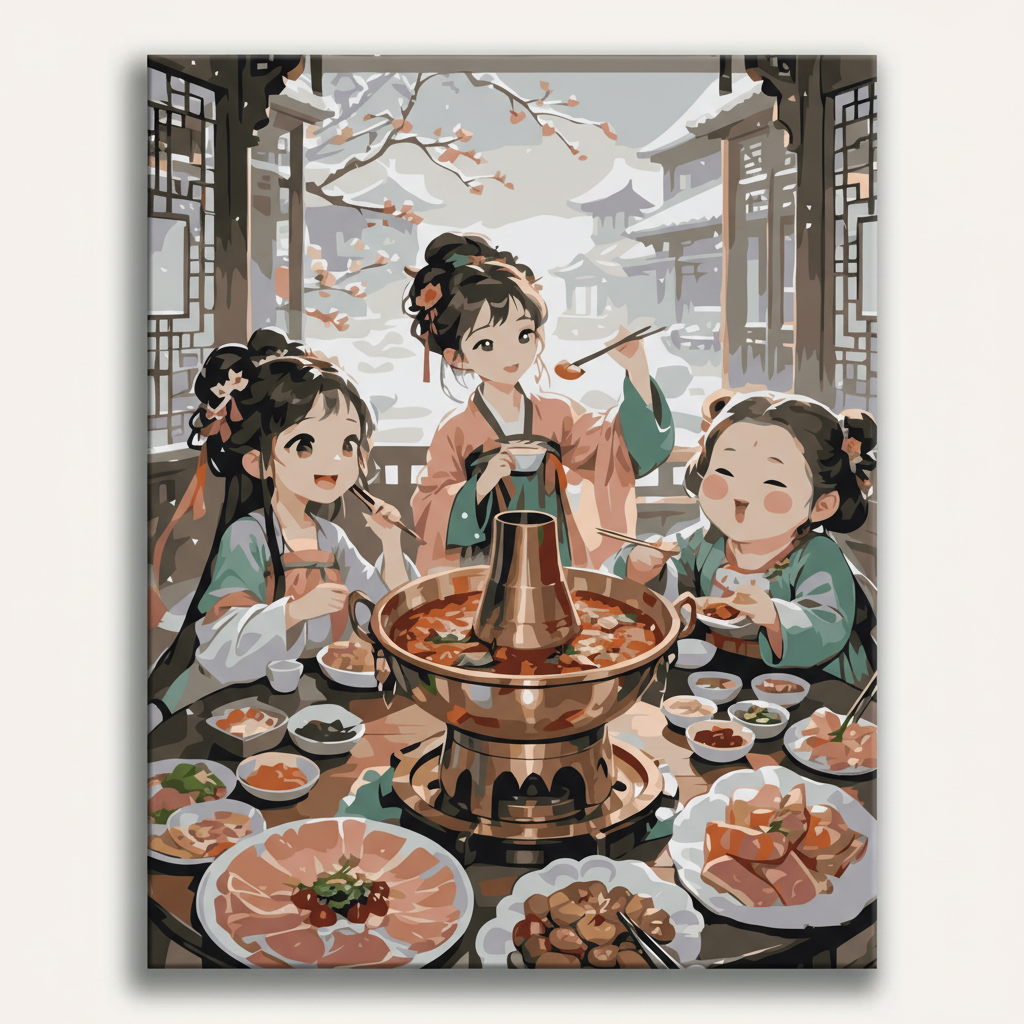 Winter Hot Pot | Paint By Numbers Kit