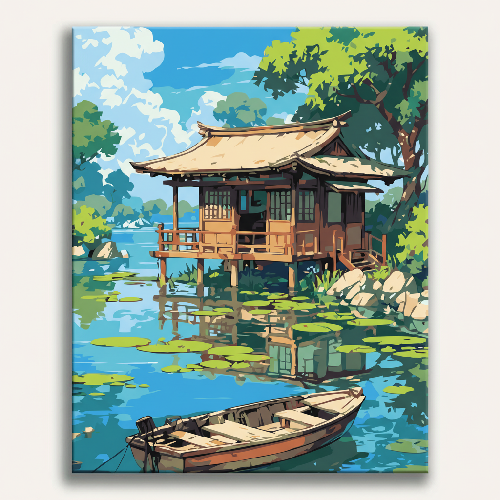 Lake House Retreat | Paint By Numbers Kit