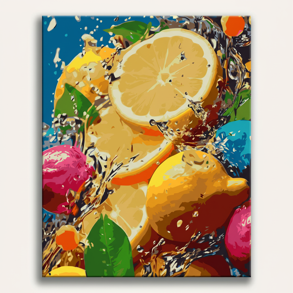 Citrus Splash Art | Paint By Numbers Kit