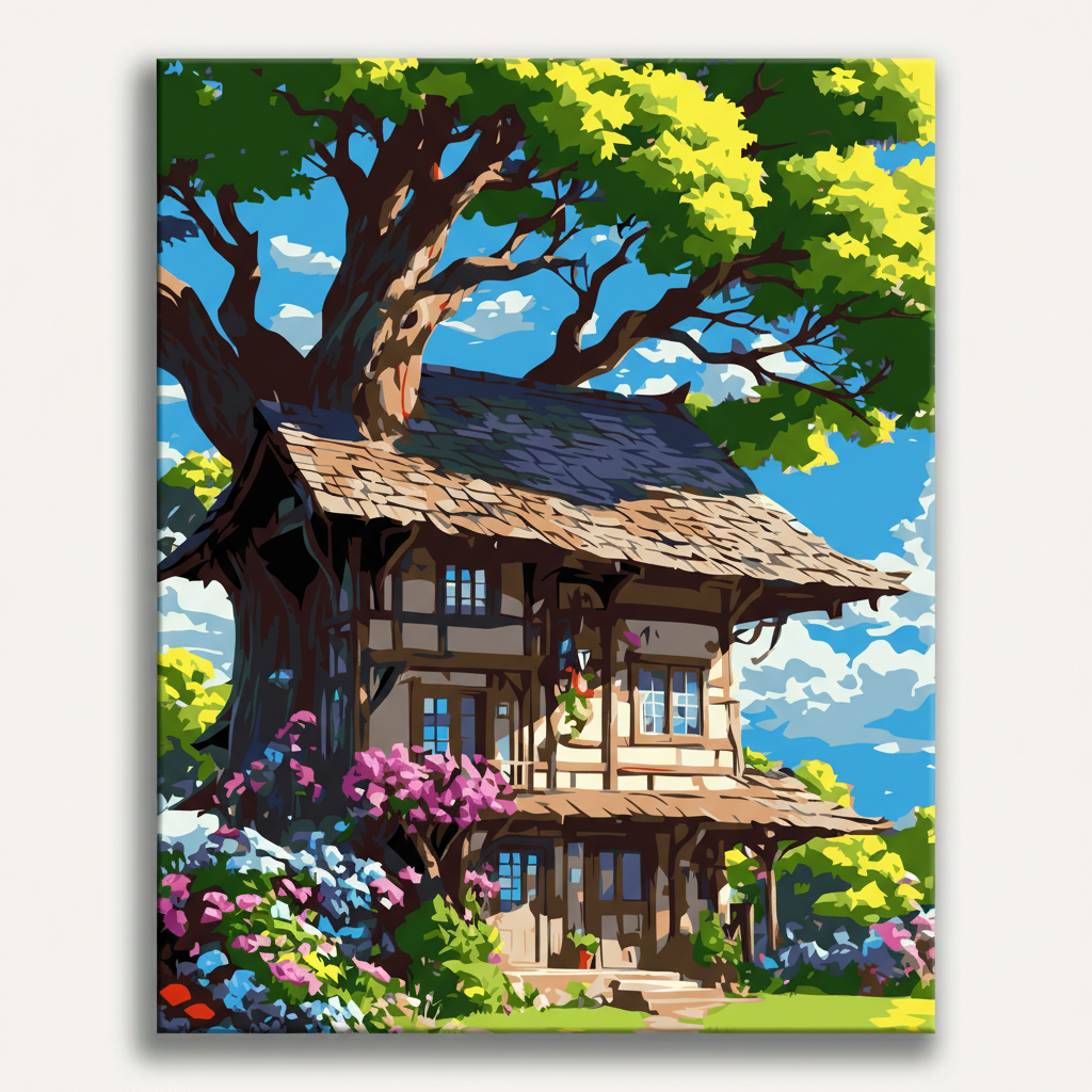 Treehouse Paradise Kit | Paint By Numbers Kit