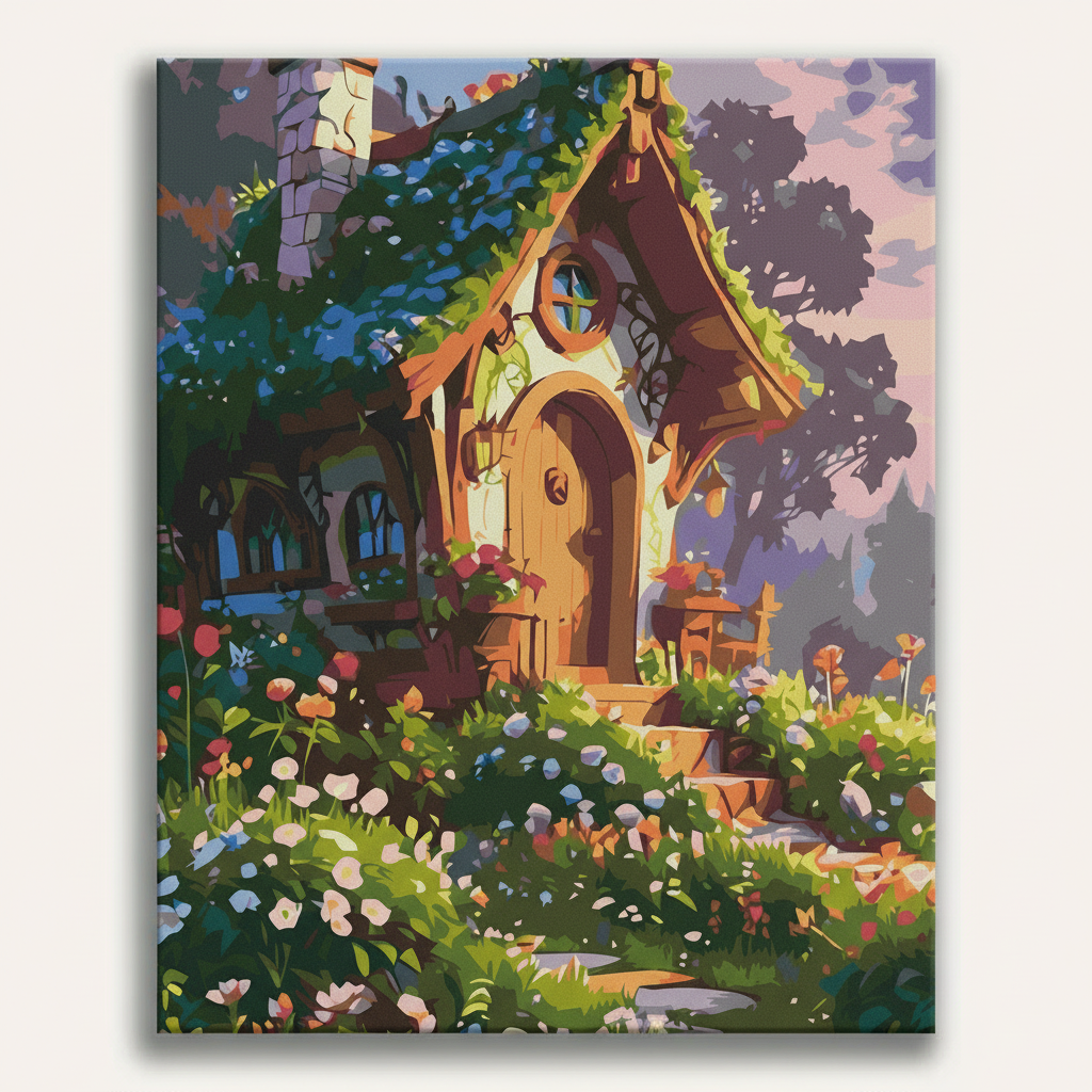 Fairy Cottage Garden | Paint By Numbers Kit