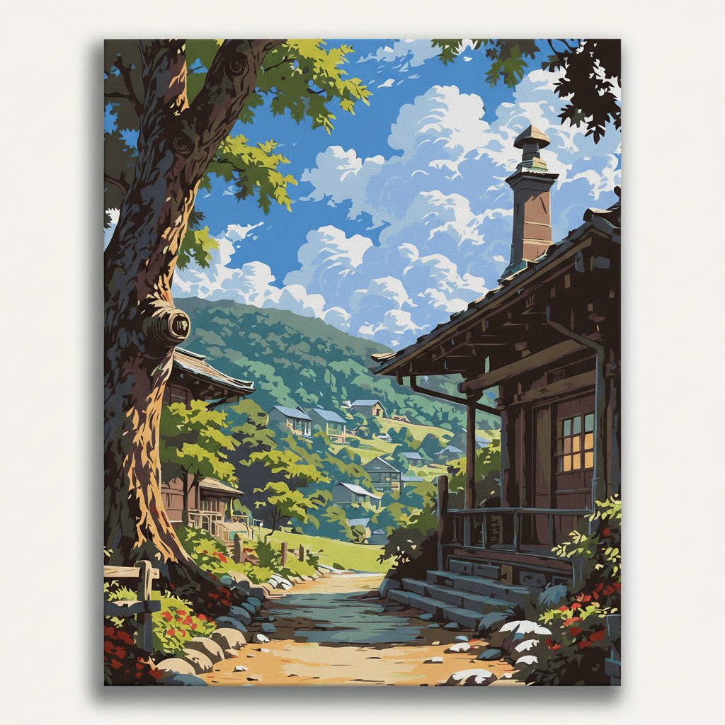 Alpine Village Retreat | Paint By Numbers Kit