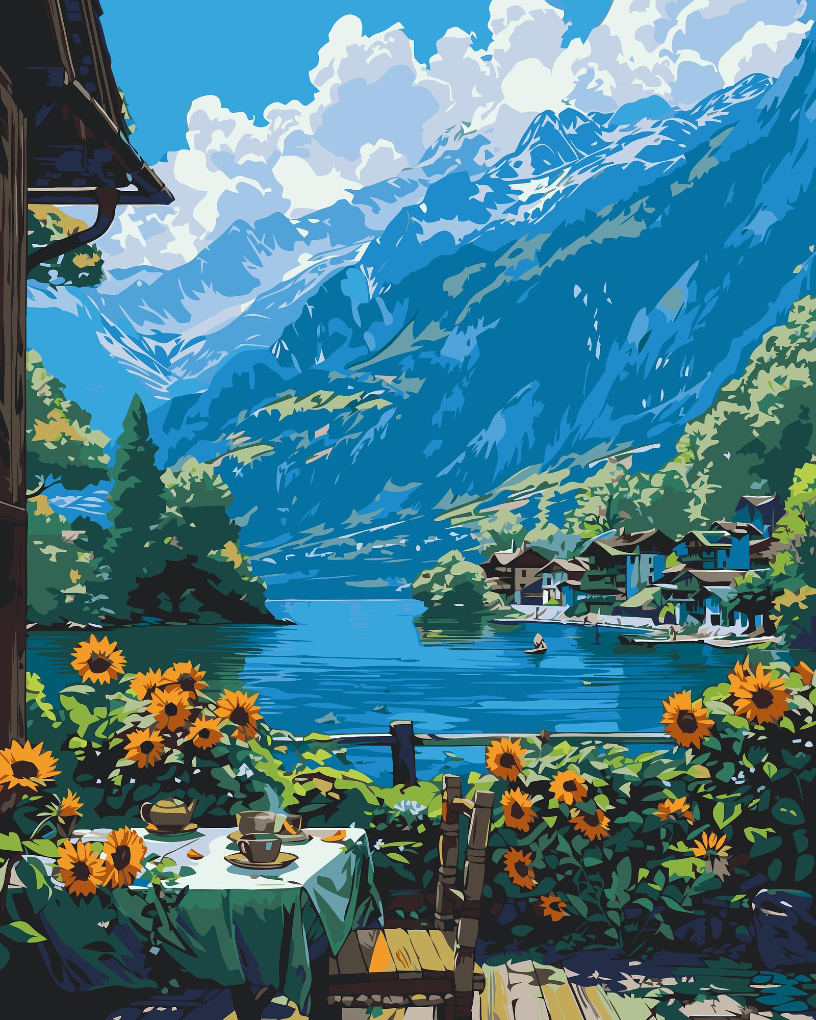 Alpine Lake View | Paint By Numbers Kit