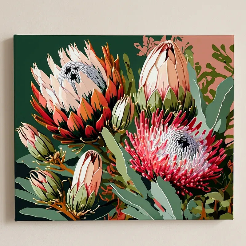 Protea Flowers Collection | Paint By Numbers Kit