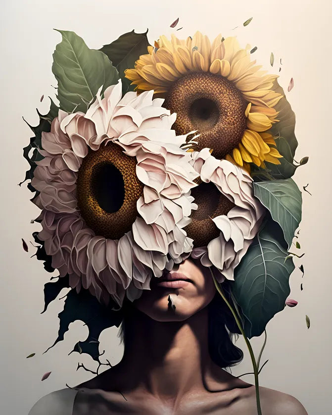 Floral Portrait Painting | Paint By Numbers Kit