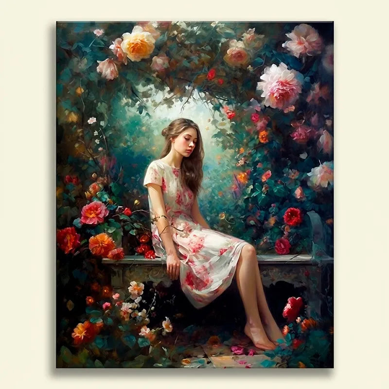 Garden Romance Painting | Paint By Numbers Kit