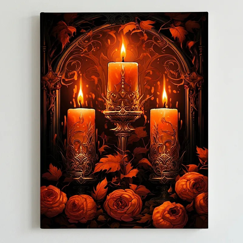 Gothic Candle Romance | Paint By Numbers Kit