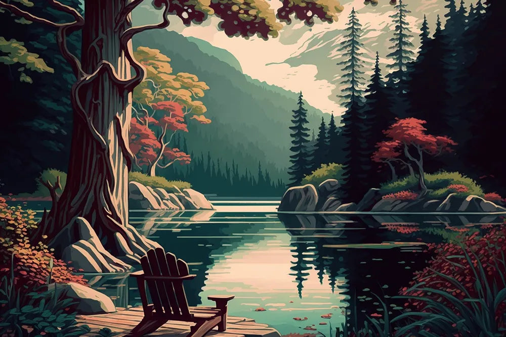 Lakeside Retreat | Paint By Numbers Kit