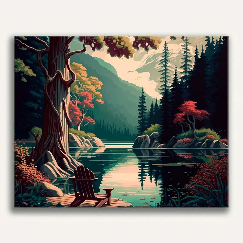 Lakeside Retreat | Paint By Numbers Kit