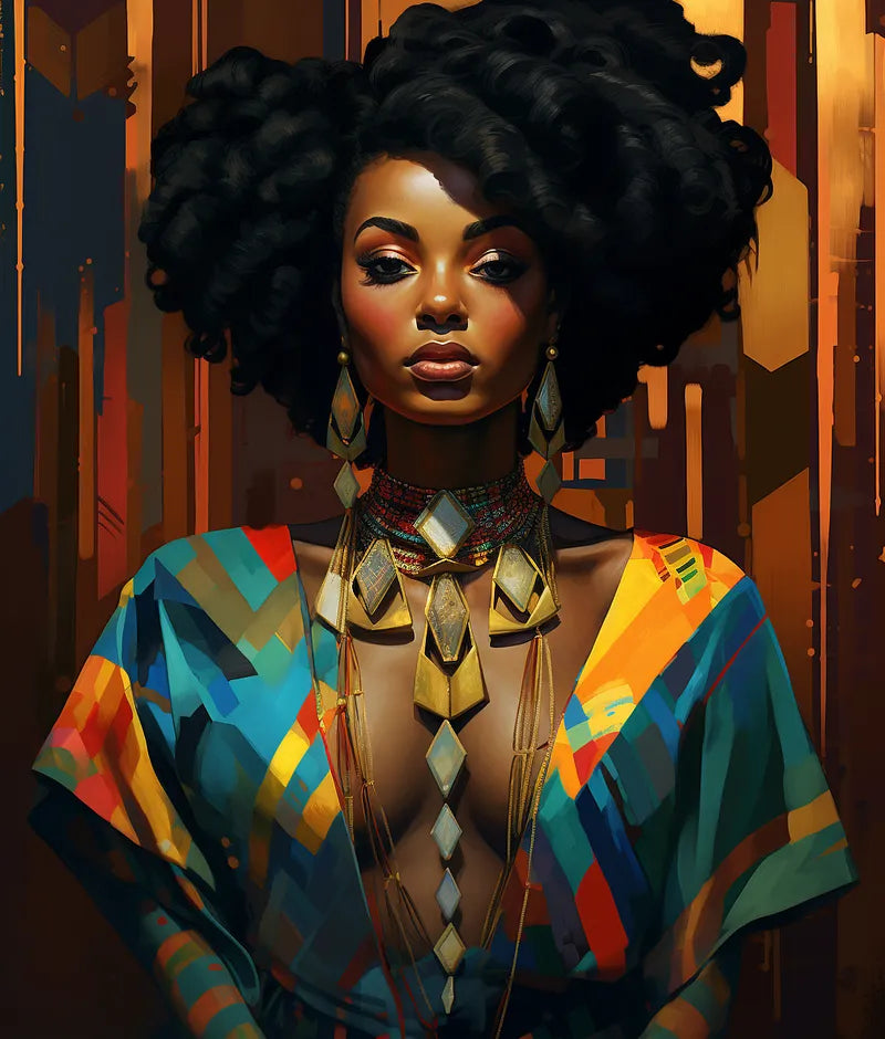 Afrofuturist Portrait | Paint By Numbers Kit