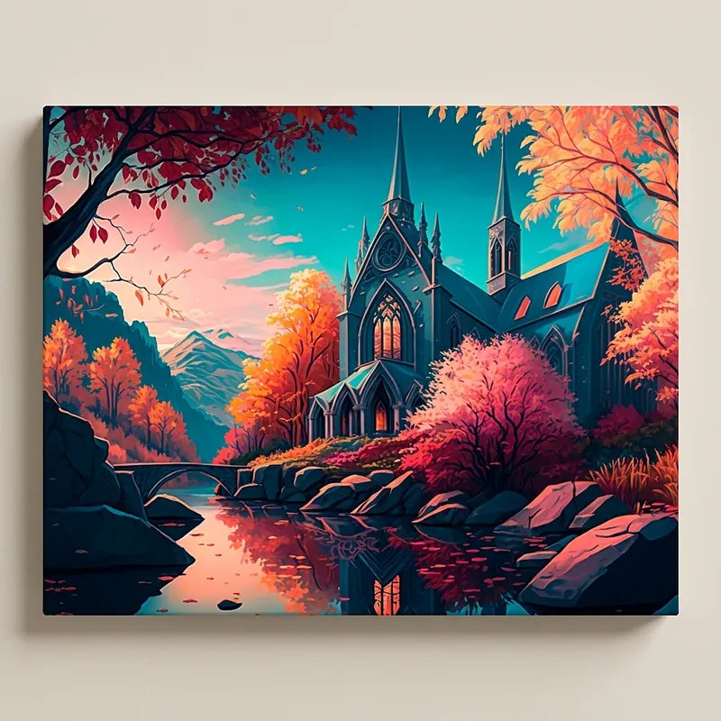 Gothic Cathedral | Paint By Numbers Kit