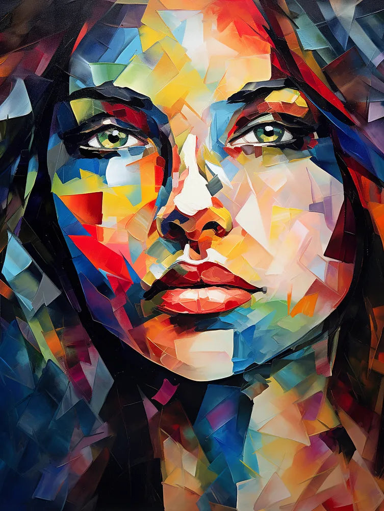 Geometric Portrait | Paint By Numbers Kit