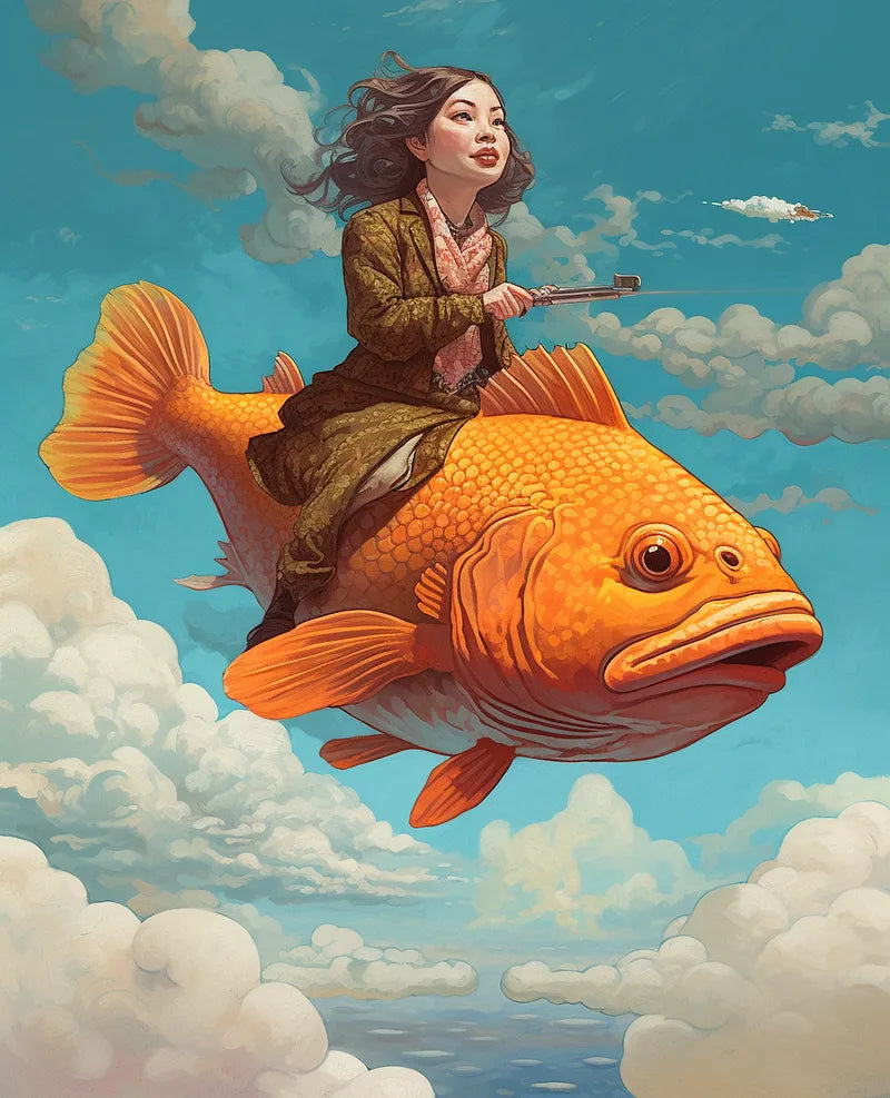 Sky Fish Adventure | Paint By Numbers Kit